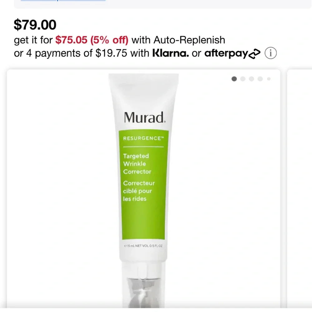 2 x Murad targeted wrinkle corrector 15ml